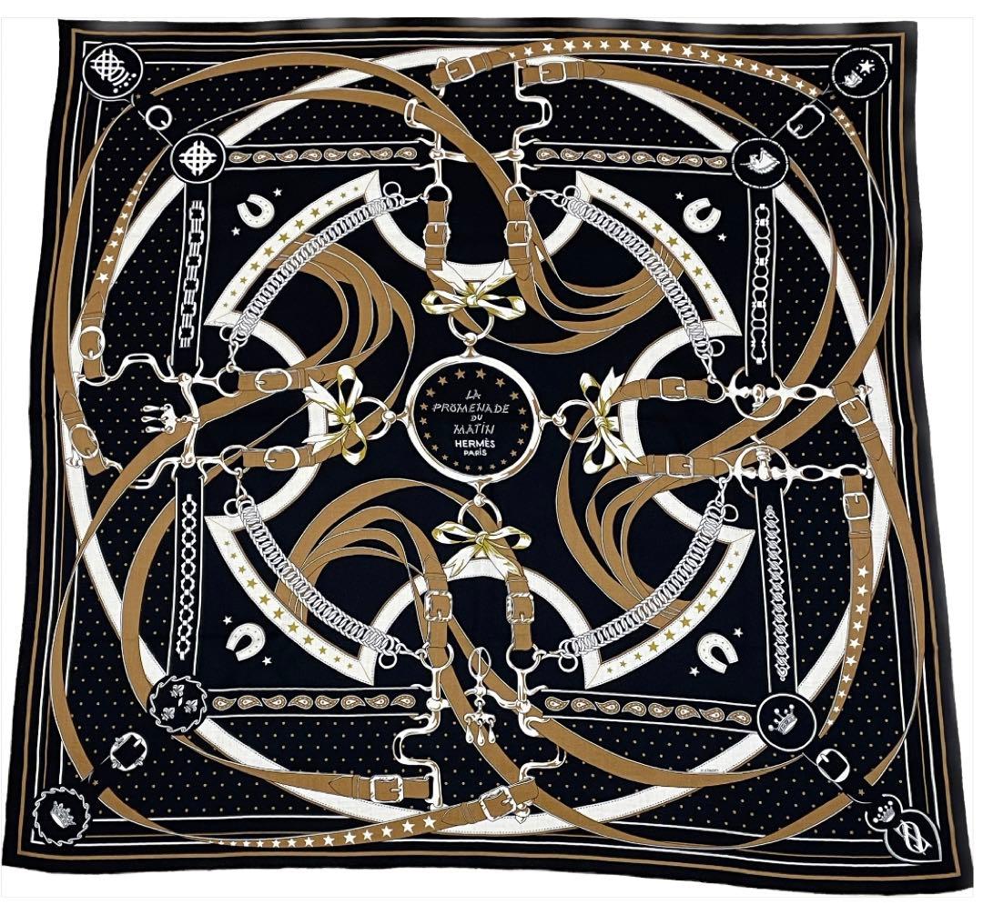 Hermes カシシル 朝の散歩 バンダナ カレ 140 【極美品】 - メルカリ