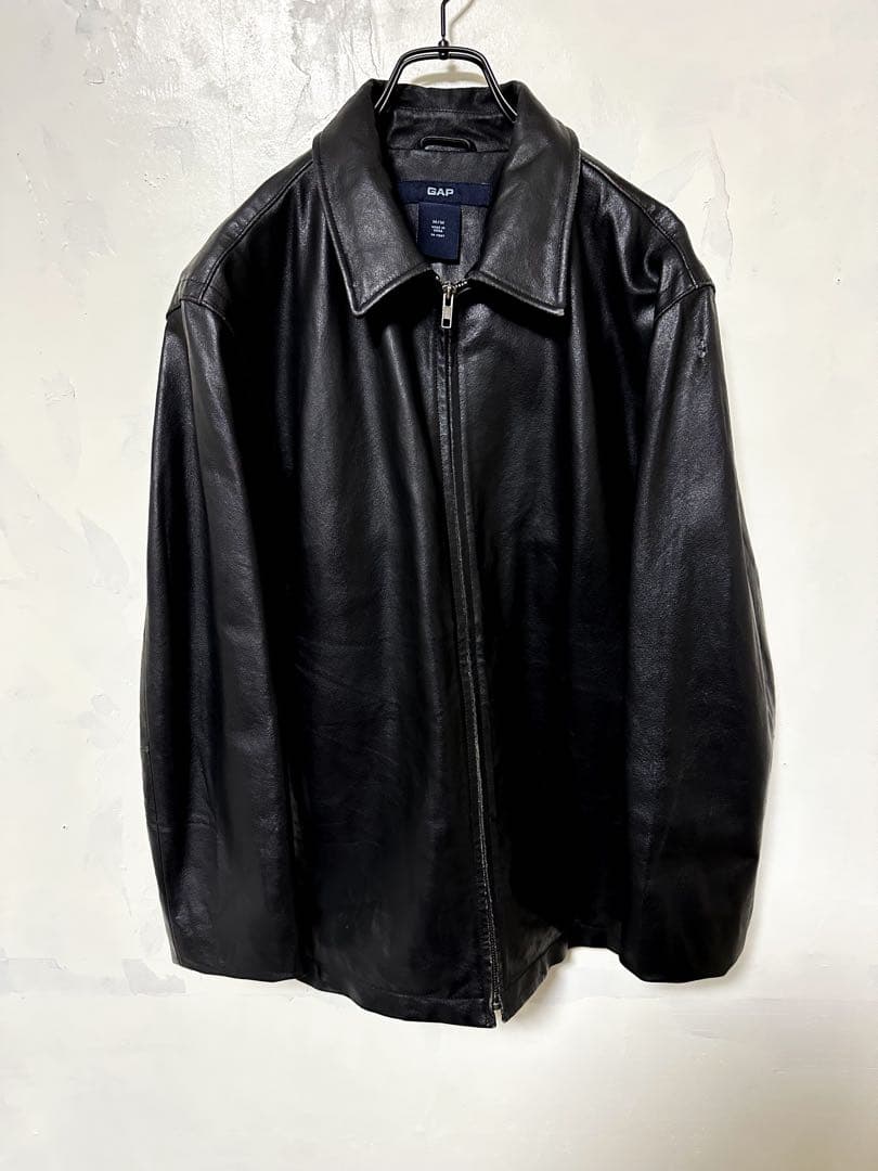 OLD GAP レザージャケット - メルカリ