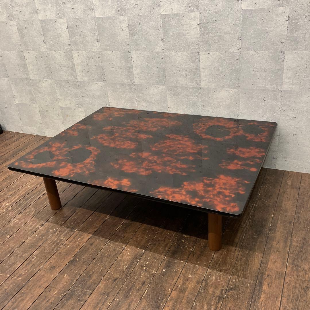 昭和レトロ 津軽塗 漆塗り 長方形 座卓 センターテーブル ローテブル