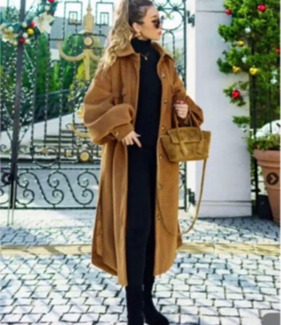 Glam Lips グラムリップス ボリュームパフスリーブメルトンロング