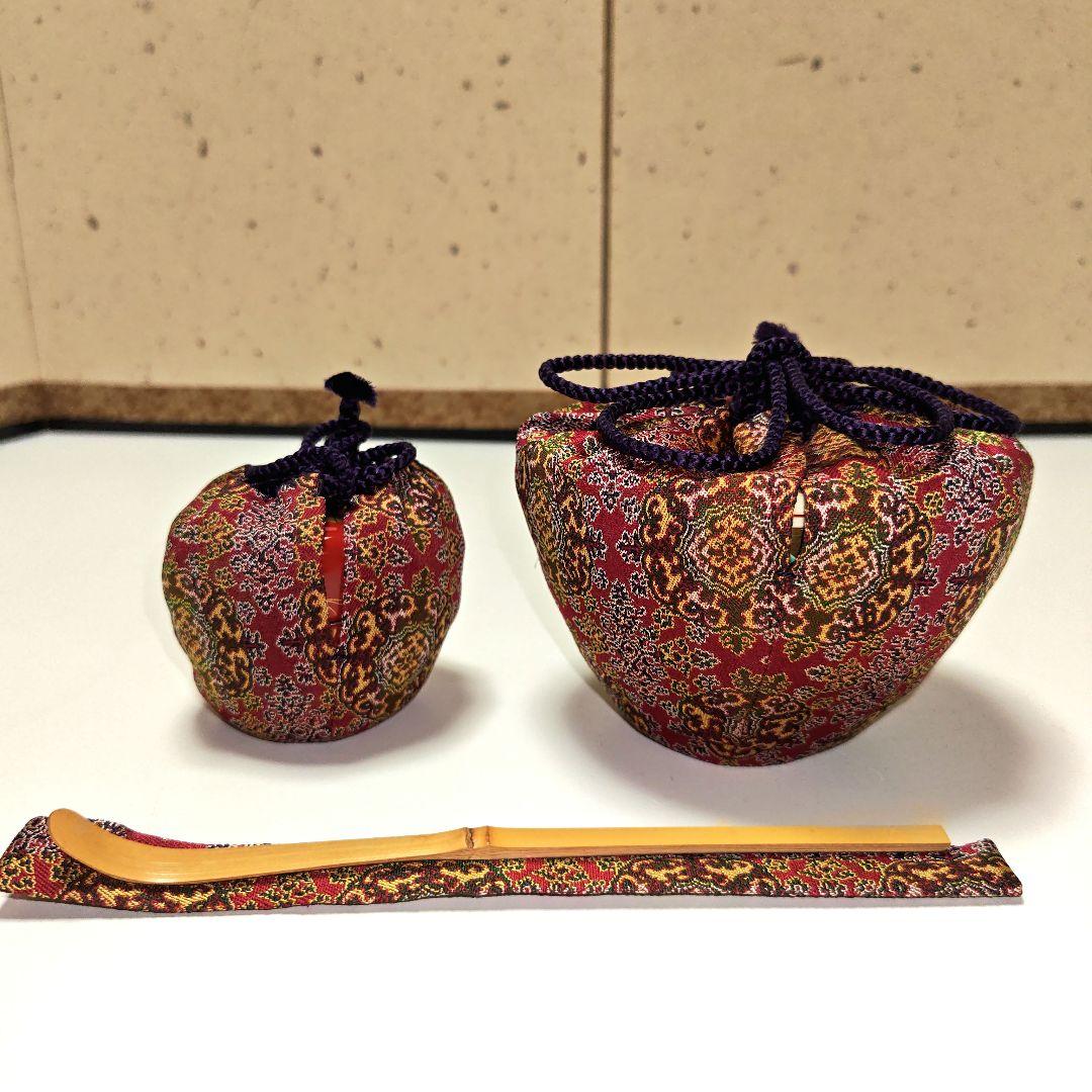 新春セール! 茶道具 真塗花丸紋蒔絵茶箱