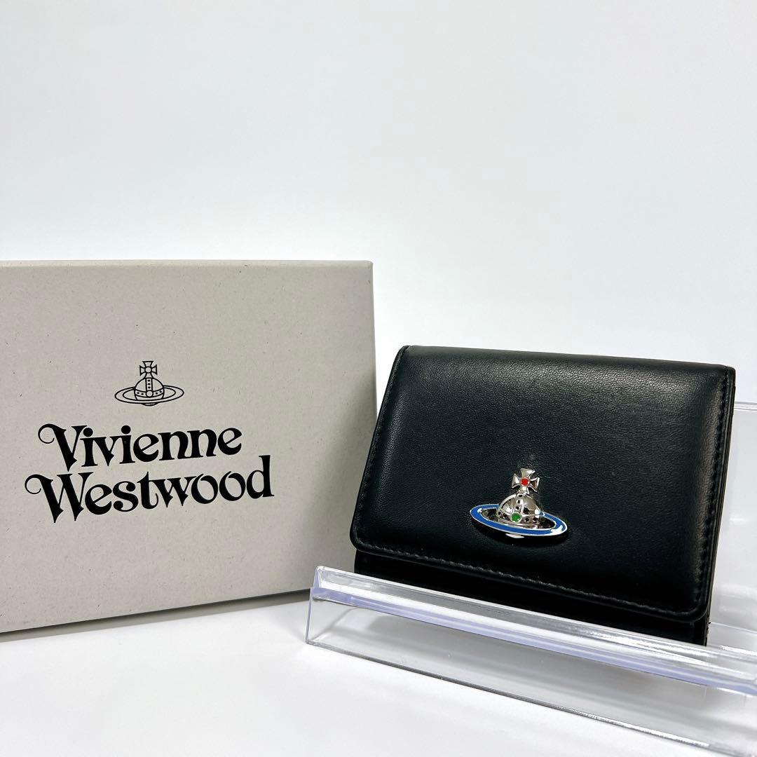 Vivienne Westwood 三つ折り財布 オーブ がま口 ナッパレザー - メルカリ