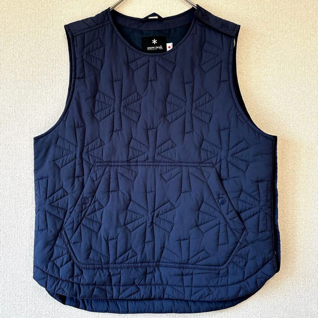 キルティング✨スノーピーク ナイロン ベスト アスタリスク ネイビー 2
