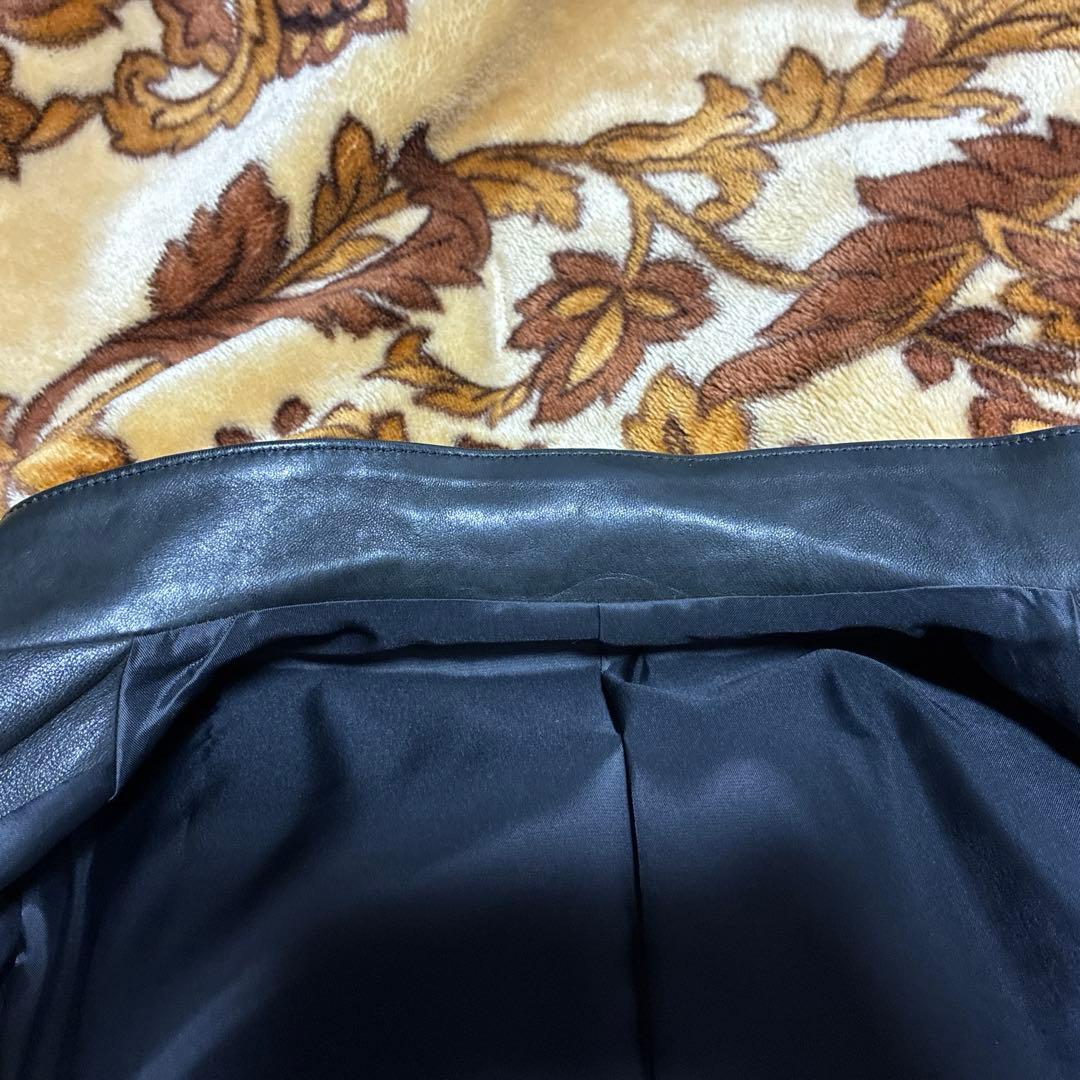 5351プールオム シングルライダースジャケット サイズ46 ブラック