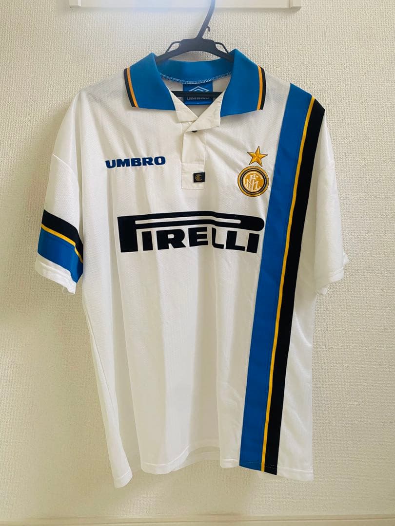 インテル　97-98 アウェイユニフォーム Inter Milano インテル 97/98 アウェイ 半袖 レトロシャツ 532 代表