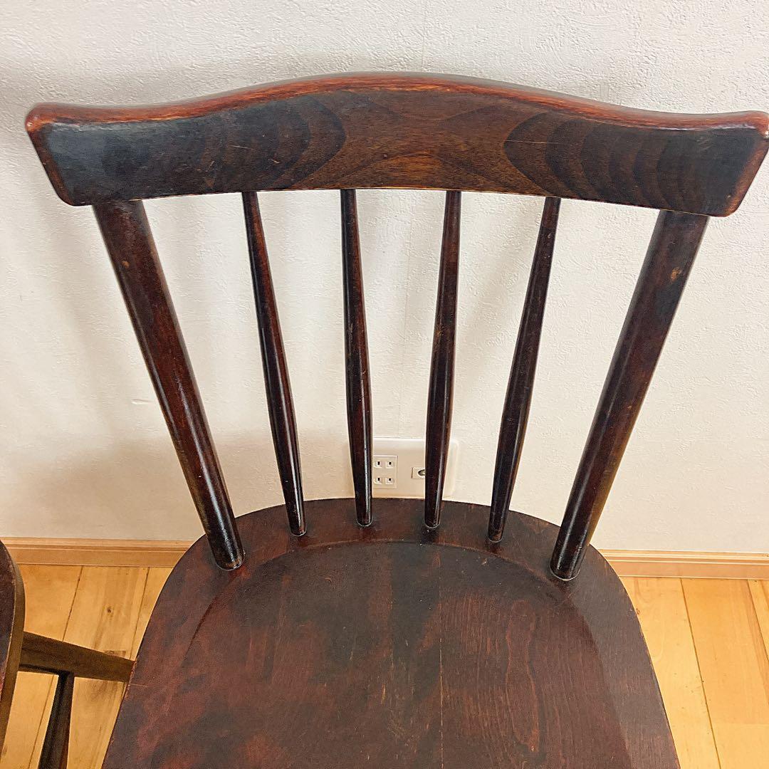 本物志向 北海道民芸家具 ダイニングチェア ウィンザーチェア 樺材