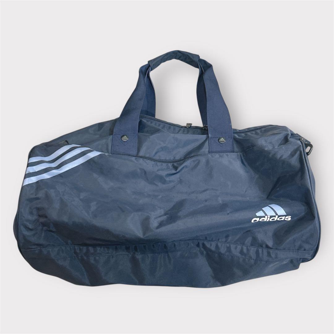 adidas アディダス ボストンバッグ スポーツバッグ ネイビー - メルカリ
