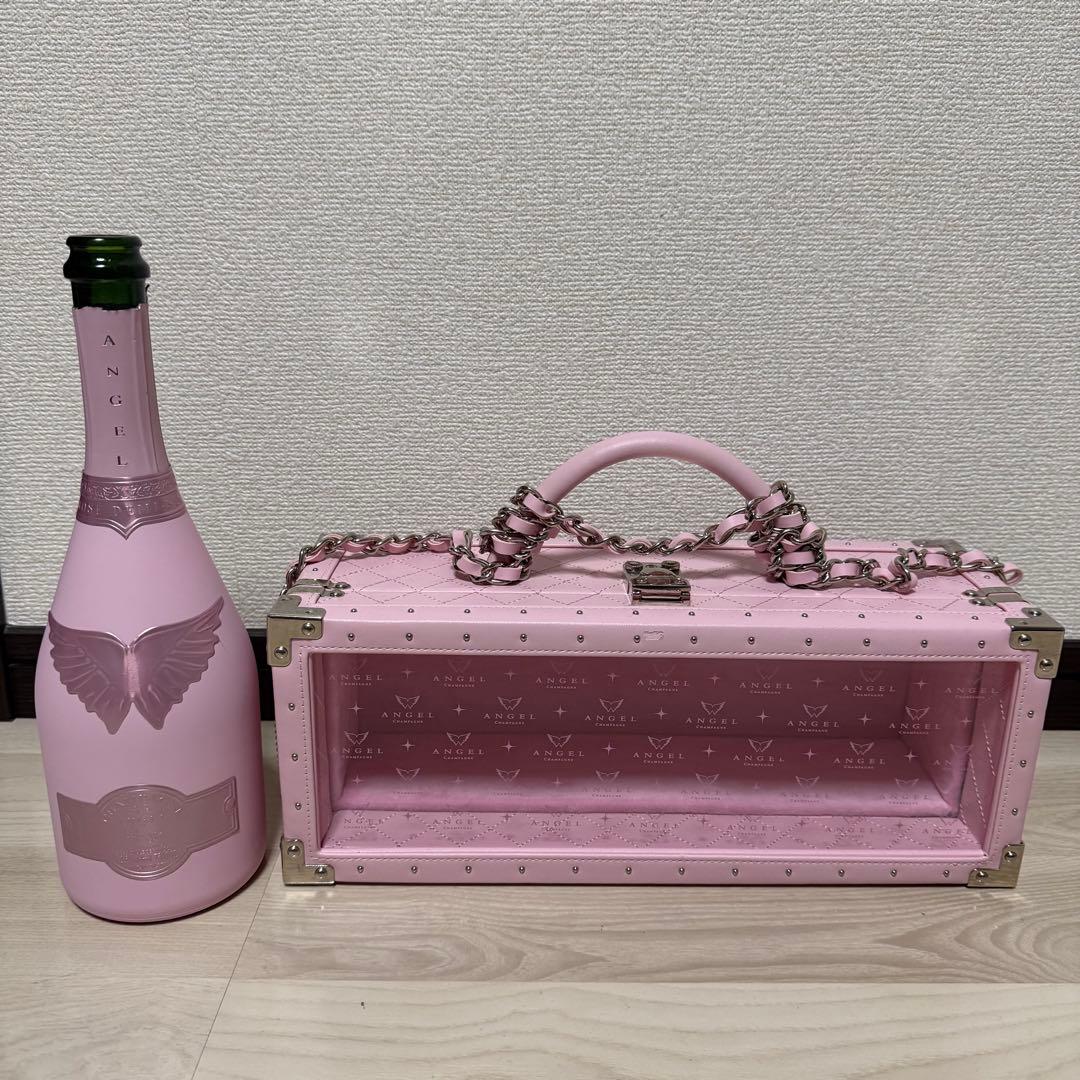 ANGEL エンジェル シャンパン ドゥミセック ケース ピンク 限定 空き瓶