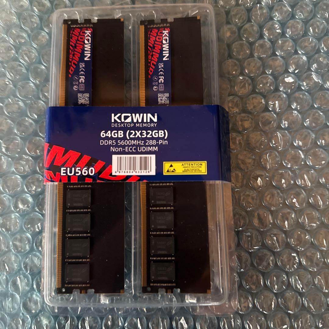 DDR5 64GB メモリ KOWIN EU5600 64GB(32GB×2) - メルカリ