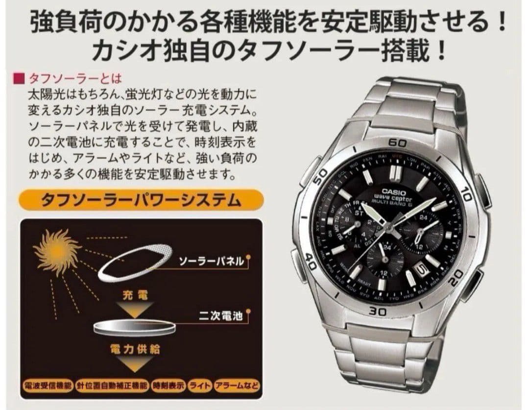 新品電波ソーラー腕時計CASIO 5174 WVQ-M410DE-1A2JF