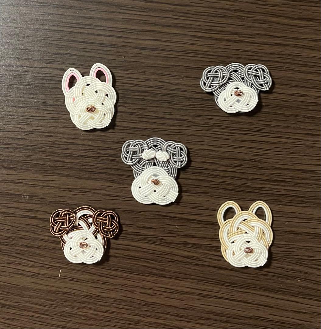 絹巻き水引パーツ 犬 - メルカリ