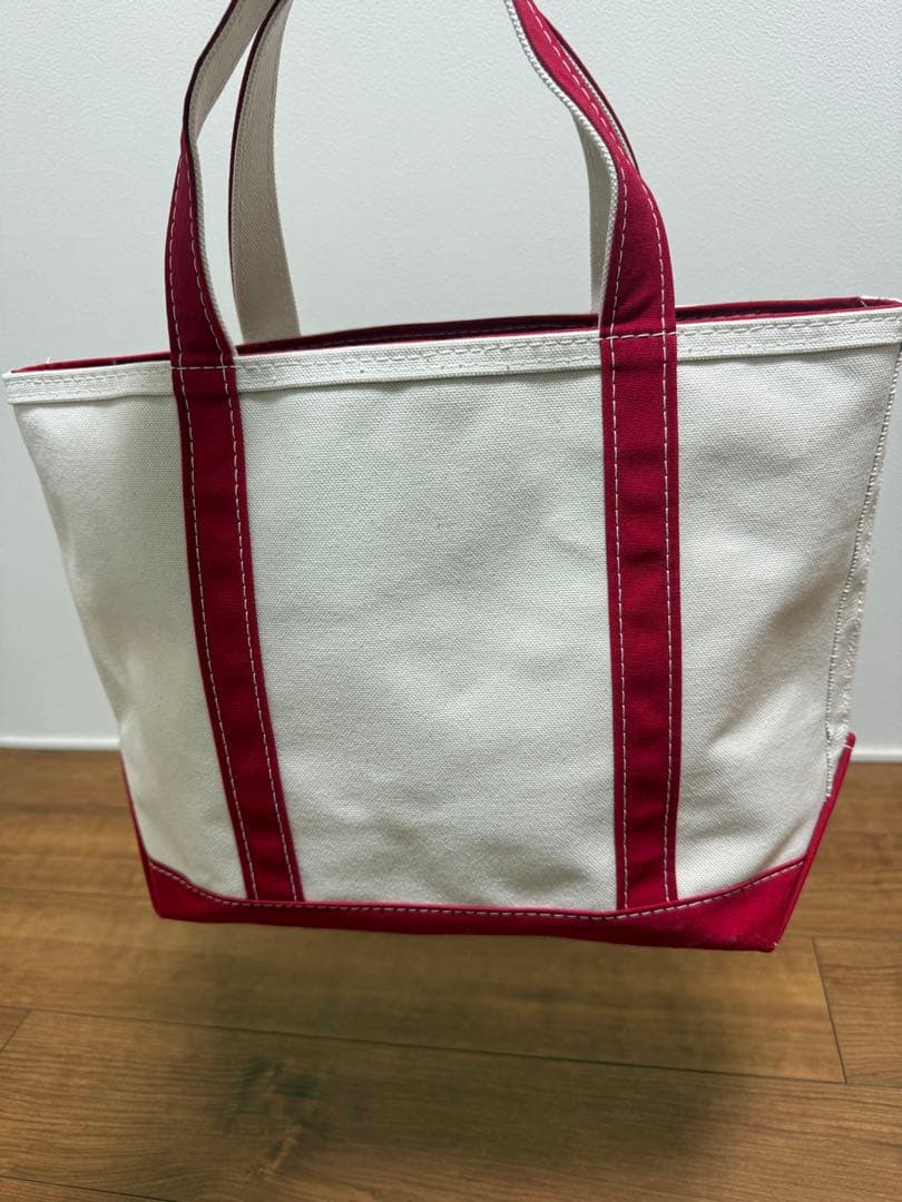【美品/USA製】L.L.Bean ボート・アンド・トート ジップトップMレッド