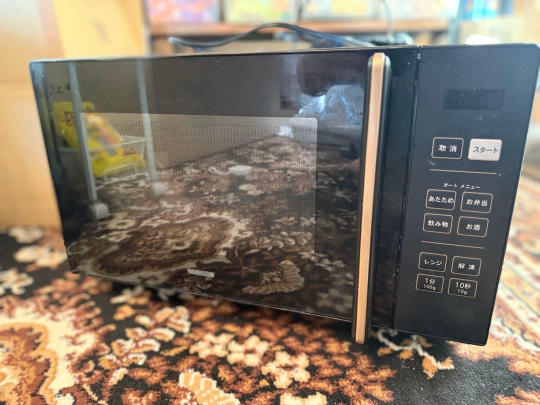 中古美品】PRW-F180山善 電子レンジ 18L ブラック2025年製 - メルカリ