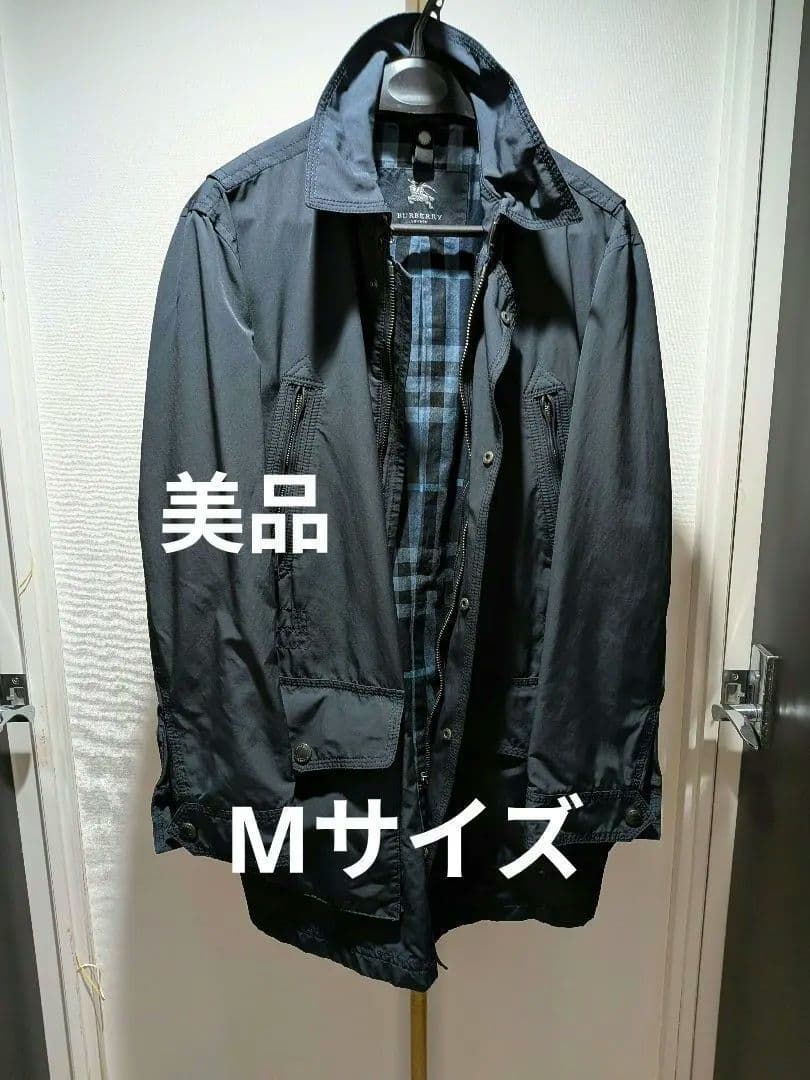 [専用です]バーバリーメンズコート　ライナーフード付き　Мサイズ HALEINE モッズコート メンズ ミンク ライナー ラクーン ファー