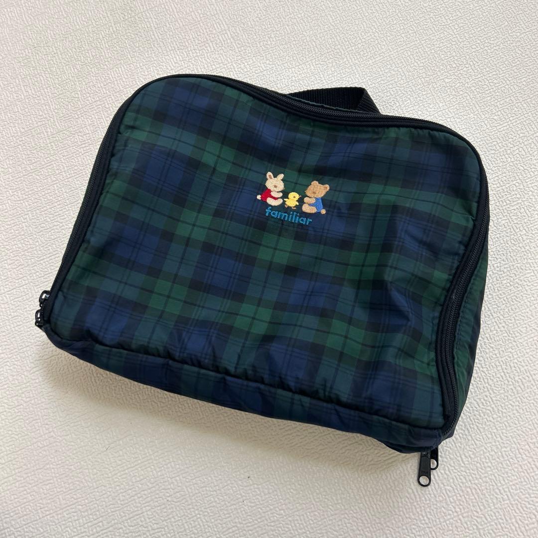 familiar おむつポーチ チェック柄 - メルカリ