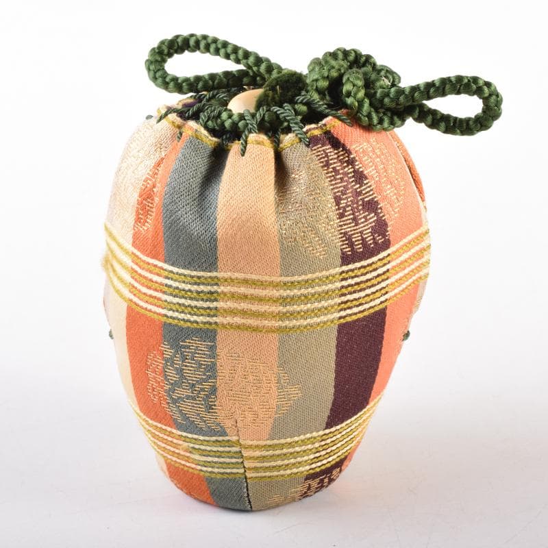 茶道具 高取焼 清水茂生造 文琳茶入 仕覆付 共箱 V 7006