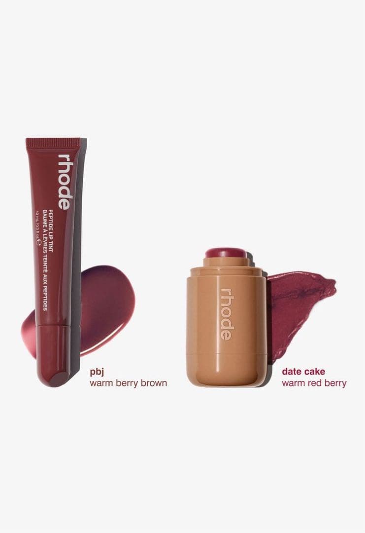 rhodeロード ペプチドリップpbj、チークdate cake - メルカリ