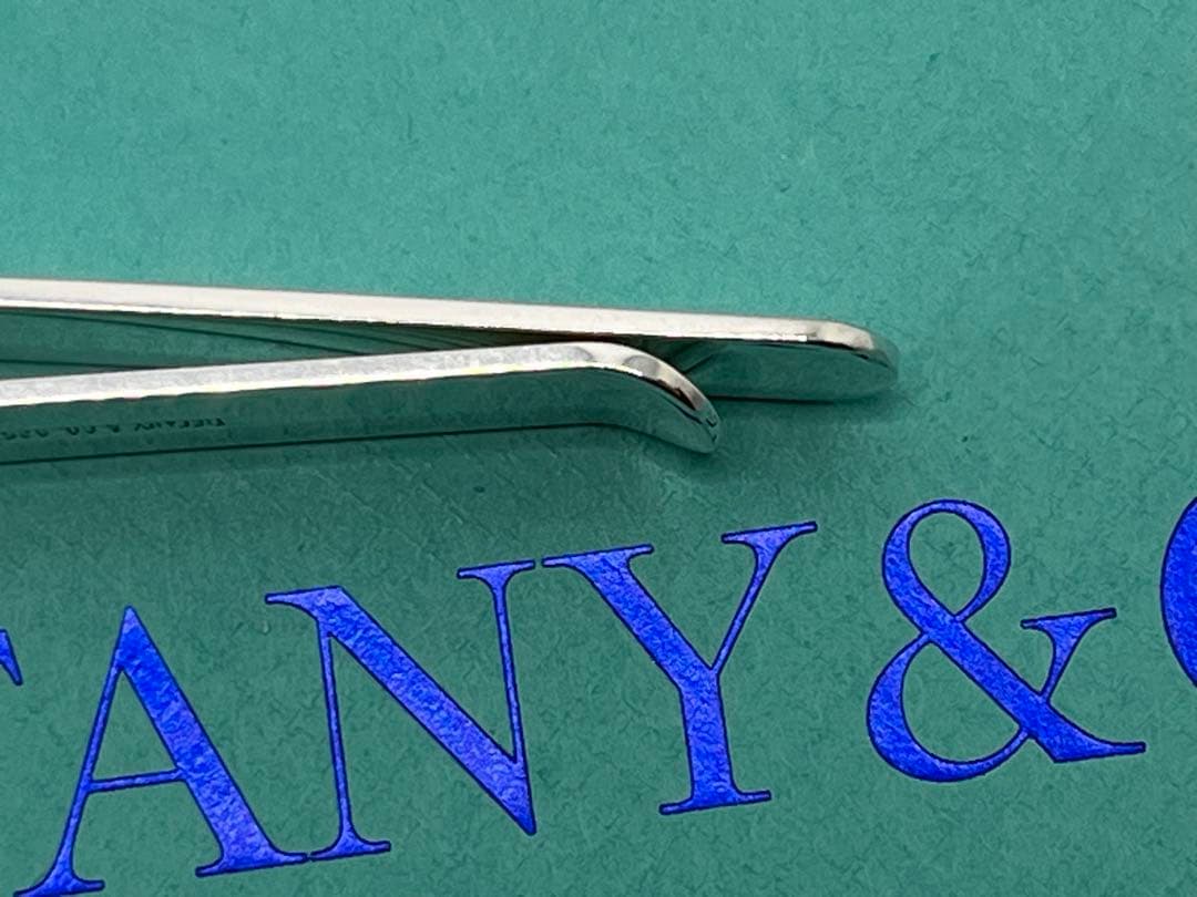 c466 美品 希少 ティファニー エンジンターン ネクタイピン スモール