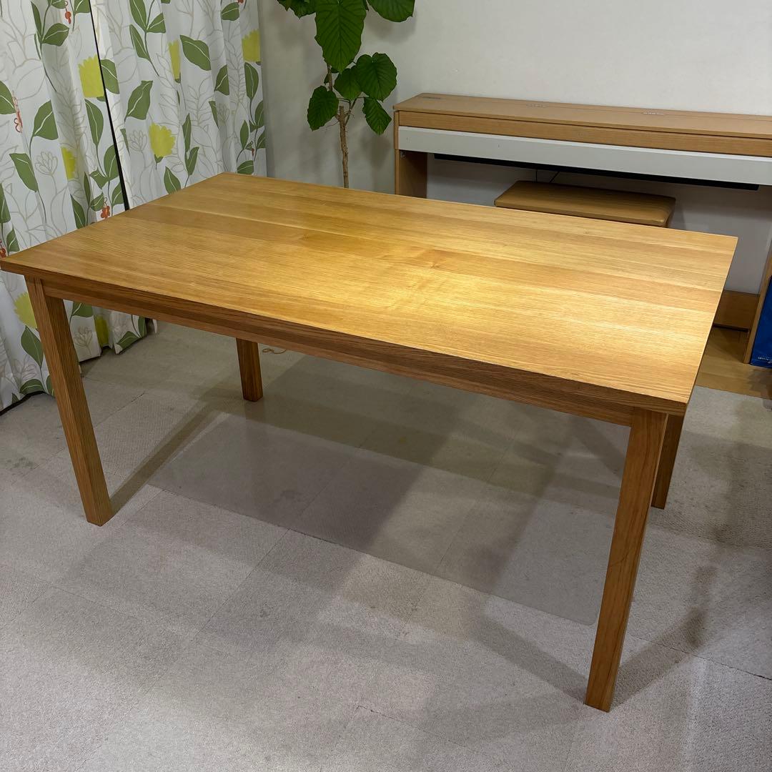 無印良品 MUJI タモ材 ナチュラルウッド 長方形ダイニングテーブル 楽天市場】無印良品MUJI タモ材 ナチュラル ダイニングテーブル/4人用