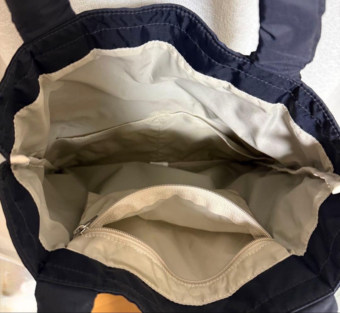 最終価格 レスポートサック トートバッグ フリル ネイビー - メルカリ