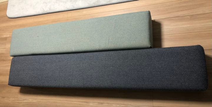 ACTUS(アクタス) スツール 2本セット　オットマン ACTUS アクタス スツール オットマンSTOOL 水色×グレー たのメル便