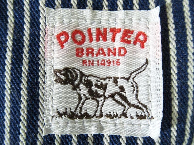 美品 90s USA製 ポインター ヒッコリー チョア コート カバーオール S