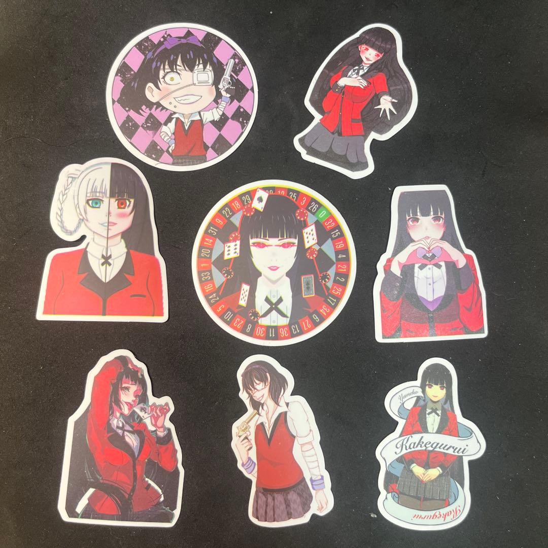 賭ケグルイ キャラクター 蛇喰夢子他 ステッカー 8枚セット - メルカリ