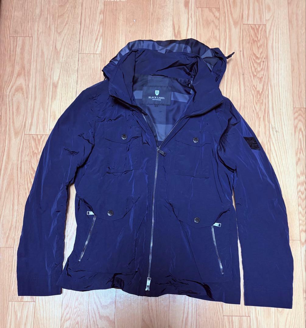 【極品】ブラックレーベルクレストブリッジ　マウンテンパーカー　ネイビー　L