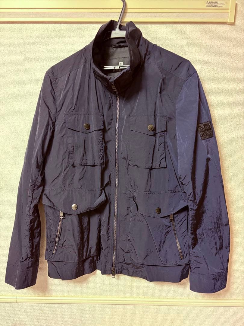 【極品】ブラックレーベルクレストブリッジ　マウンテンパーカー　ネイビー　L