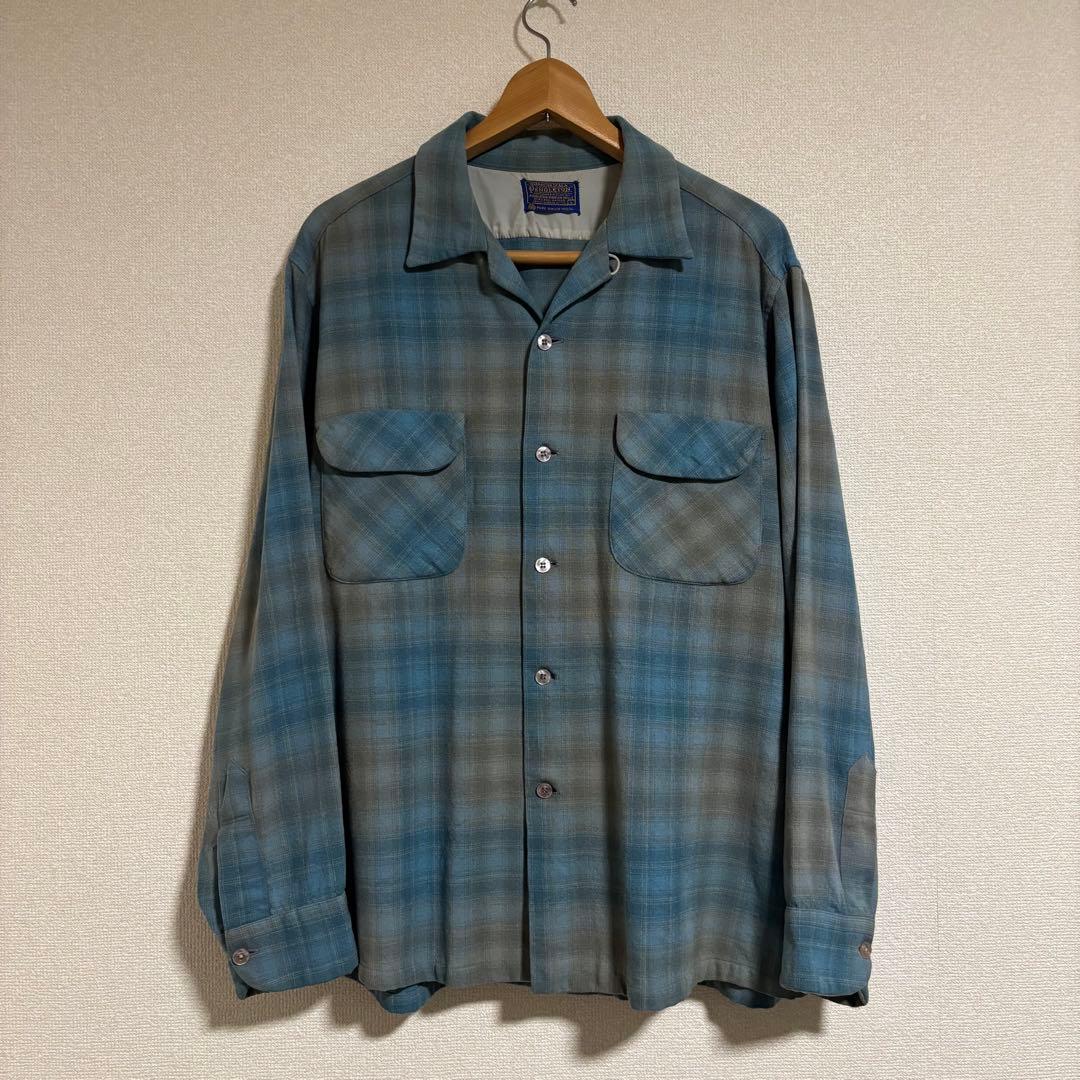 PENDLETON ボードシャツ 60S ペンドルトン オンブレ シャドー L - メルカリ