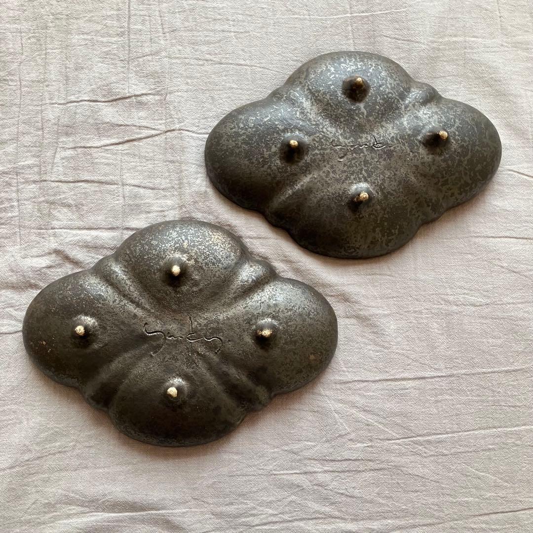 新品未使用】安福由美子 脚付 フリル 木瓜皿 2点セット - メルカリ