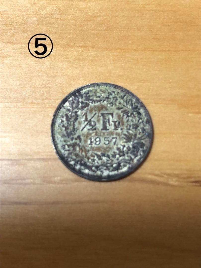 ヨーロッパ古銭5枚セット　銀貨