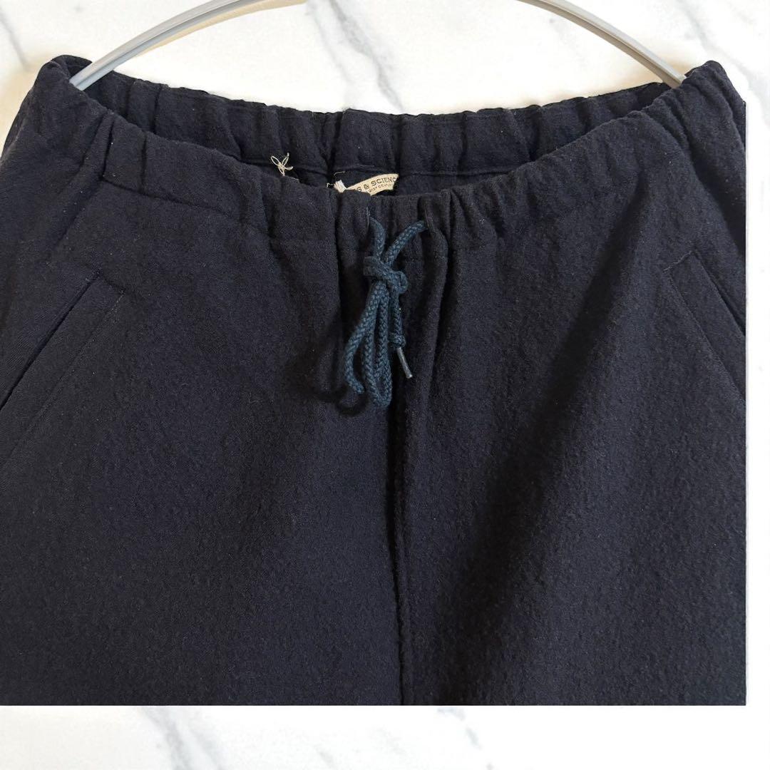 アーツアンドサイエンス　ネイビー　ウールイージーパンツ　サイズ3