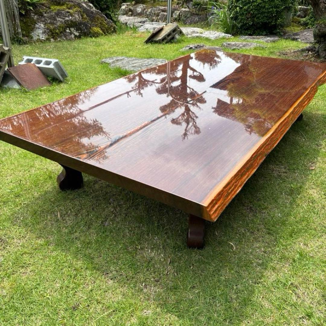 無垢材・鉄刀木（タガヤサン）の座卓 銘木/鉄刀木 無垢 唐木 タガヤサン 座卓テーブル インテリア
