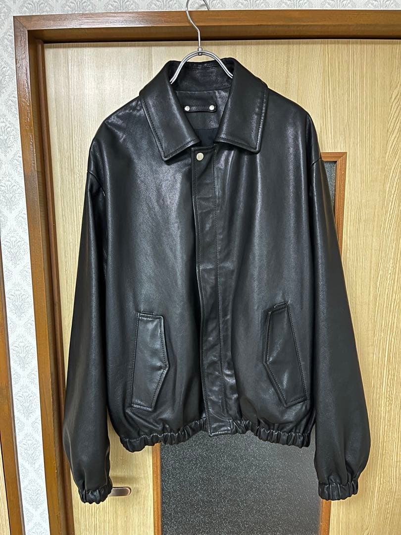 stein 24ss レザージップブルゾン