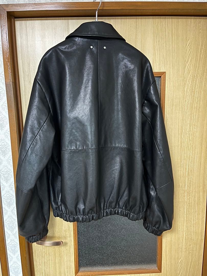 stein 24ss レザージップブルゾン