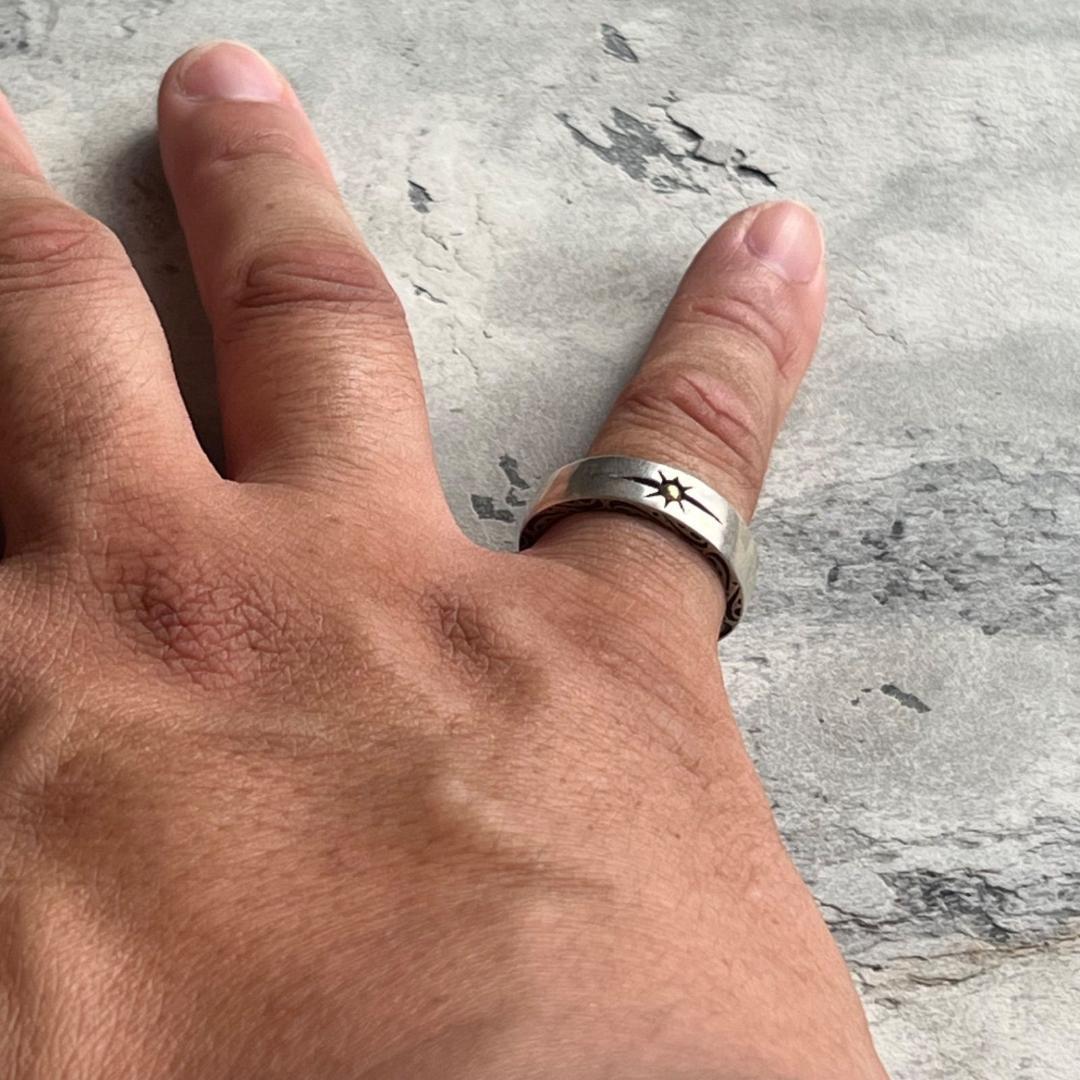 VINTAGE ヴィンテージ ポイント スター デザイン リング 指輪 #19