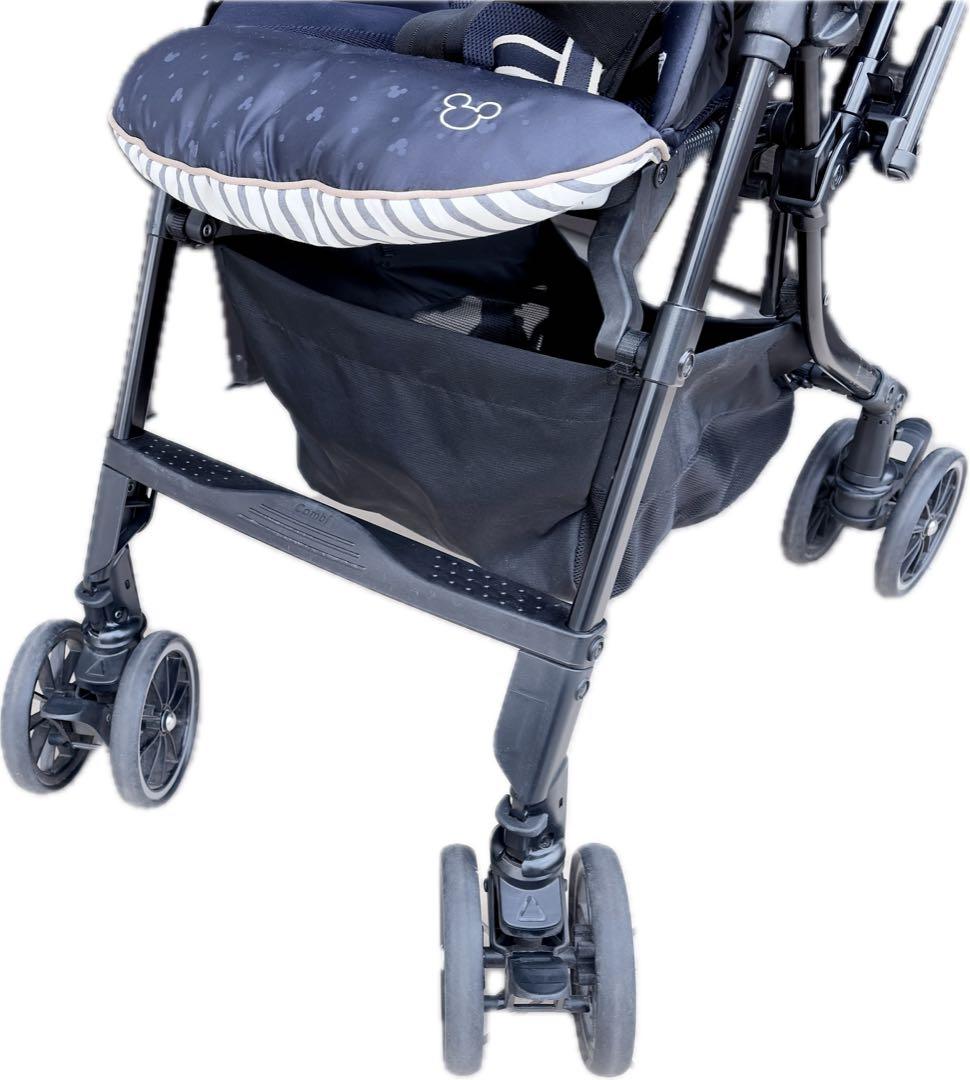 良品　Combi メチャカルハンディオート4キャスミッキーモデル　ネイビー