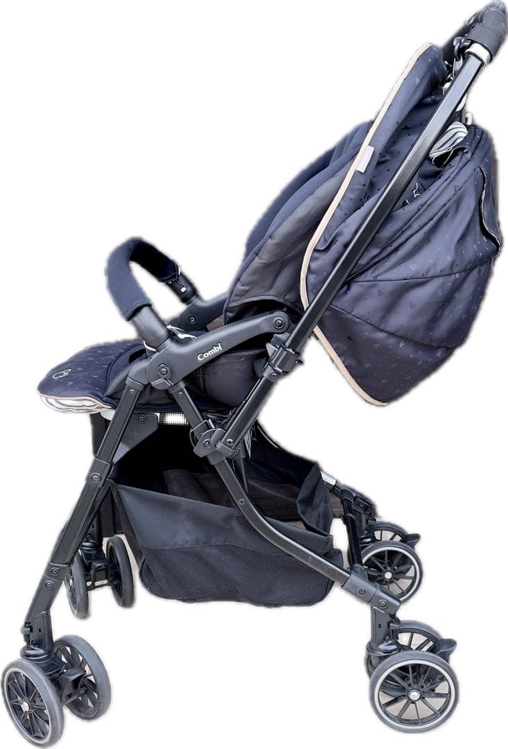 良品　Combi メチャカルハンディオート4キャスミッキーモデル　ネイビー