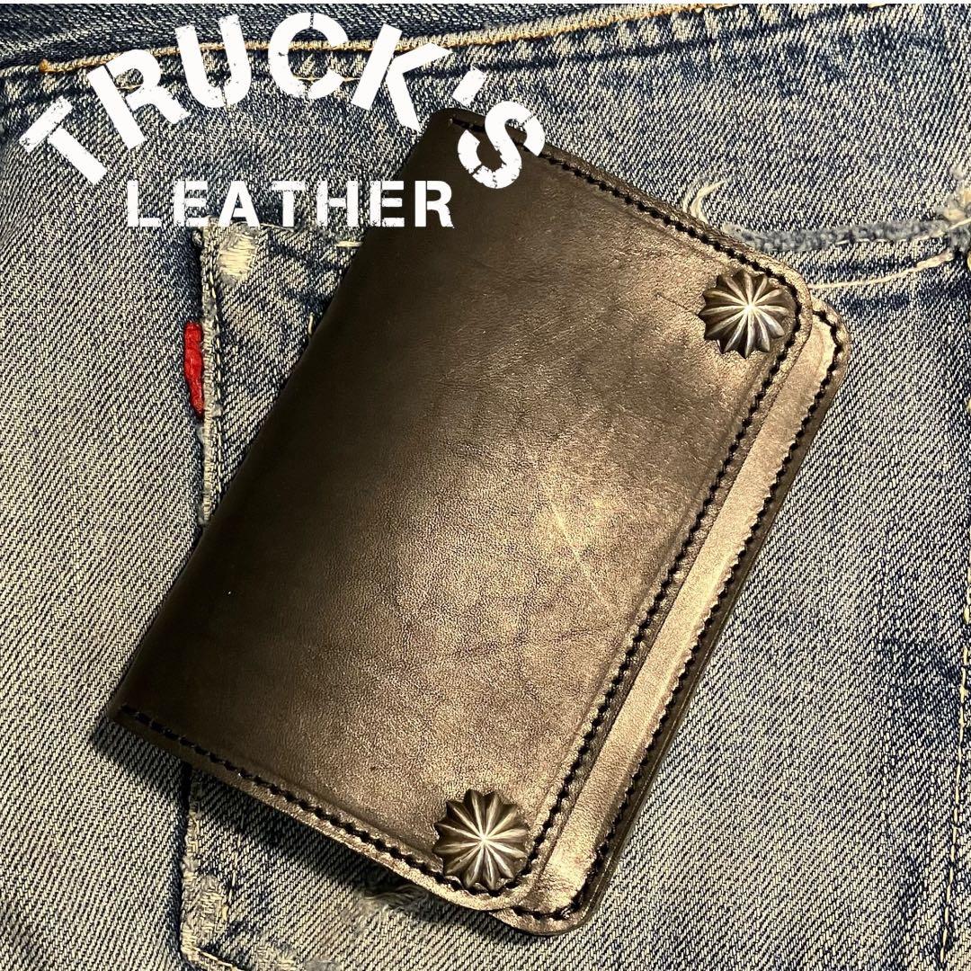 お札が折れない！ミドルトラッカーウォレット アポロコンチョ シルバー