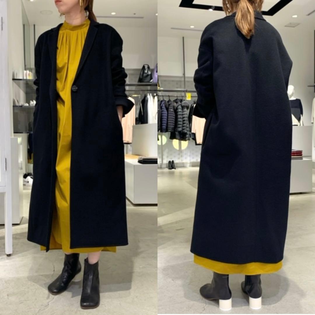 ENFOLDエンフォルド ウールリバーテーラードコート ブラック 38