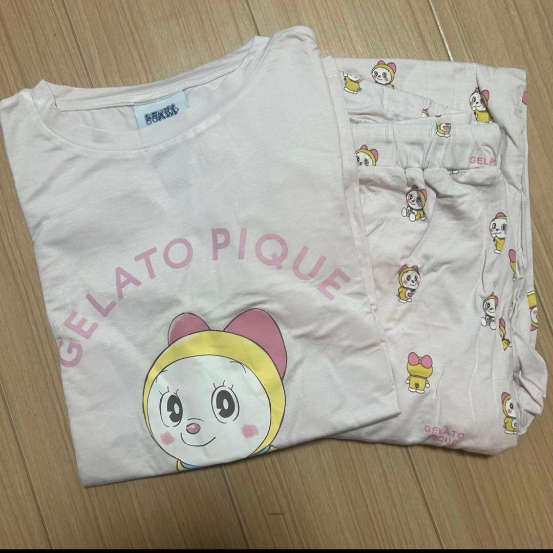 新品】ジェラートピケ ドラえもん ドラミTシャツ＆ロングパンツ
