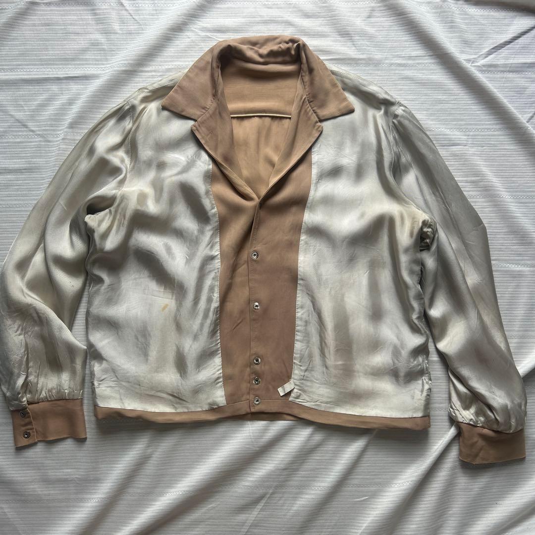50s HBARC レーヨンギャバジャンジャケット size L〜 - メルカリ