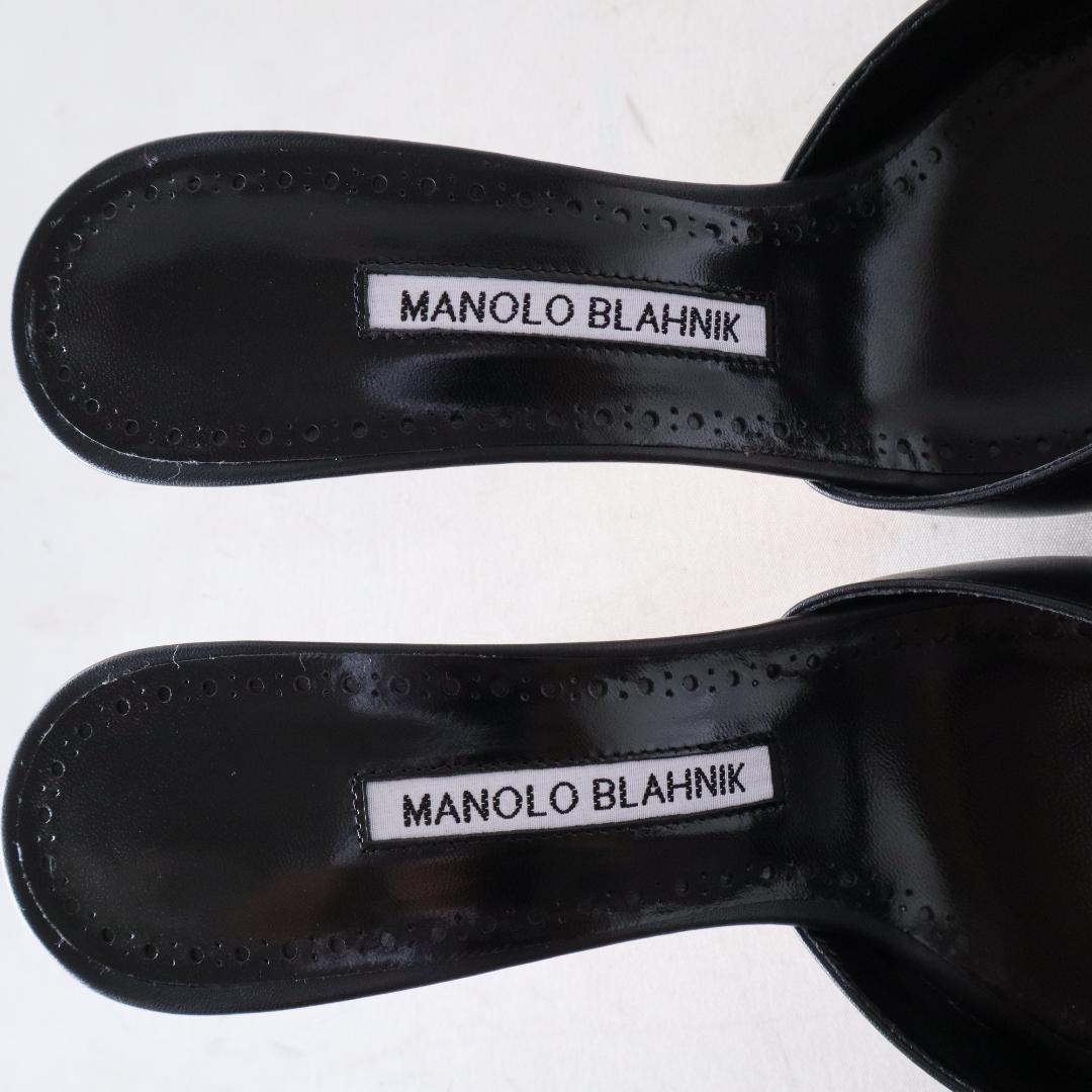 最終価格⭐︎未使用マノロブラニク レザーミュールJADA 37.5/24.5cm