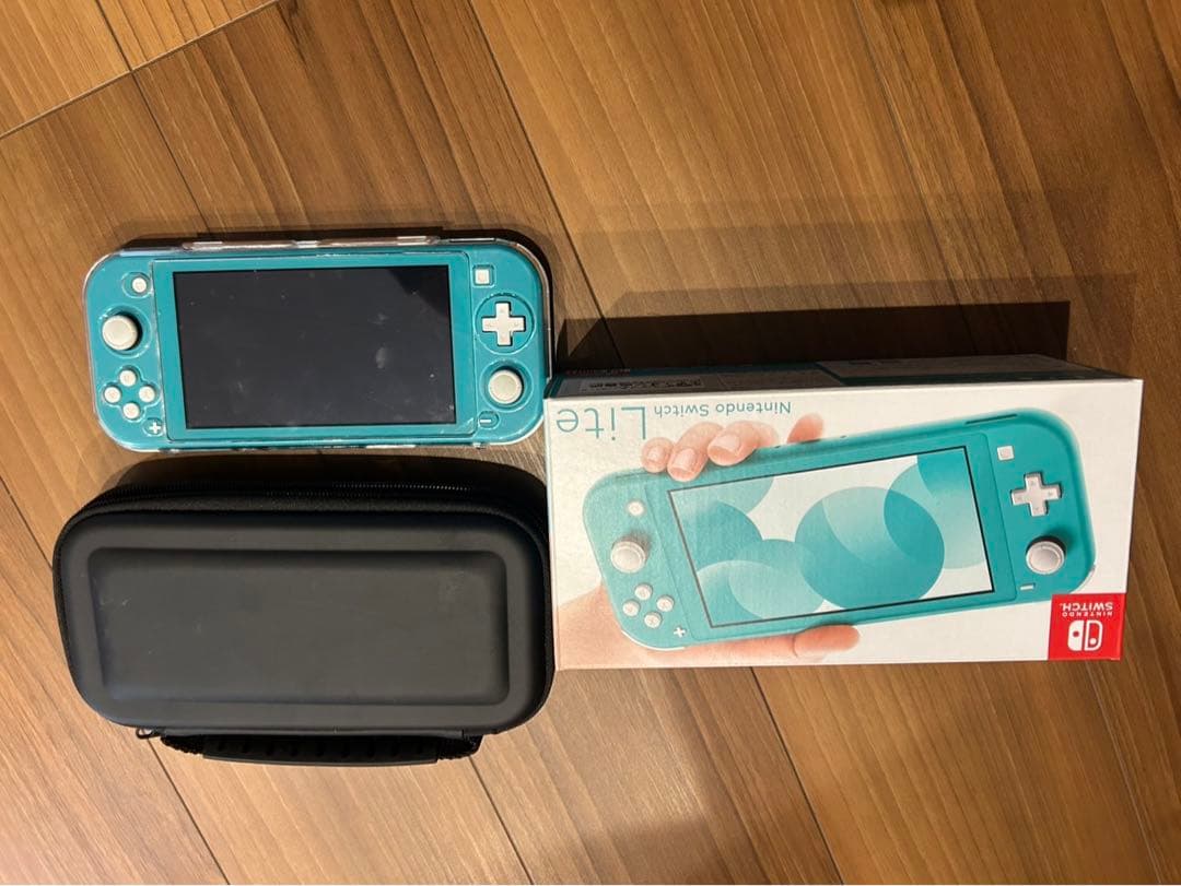Nintendo Switch Liteターコイズ 本体 + ケース + 充電器 Nintendo Switch Lite ターコイズ 本体 充電器 箱付き ケース付き