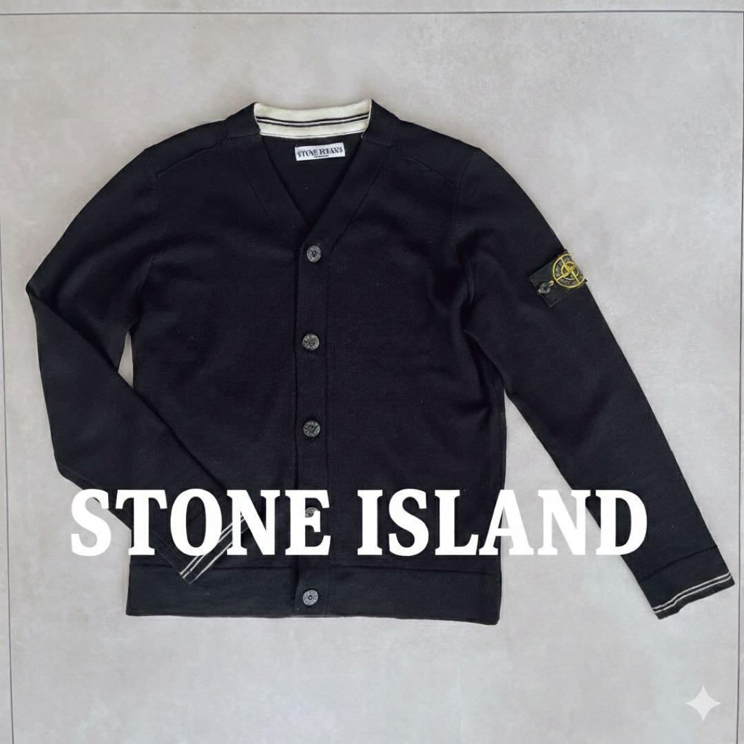 STONE  ウールカーディガン ブラック K2S155100065S00B4_V0029] Stone Island Light RWS Geelong Wool