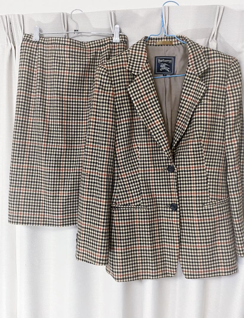 BURBERRY 千鳥柄 テーラードジャケット スカート 千鳥格子 セット