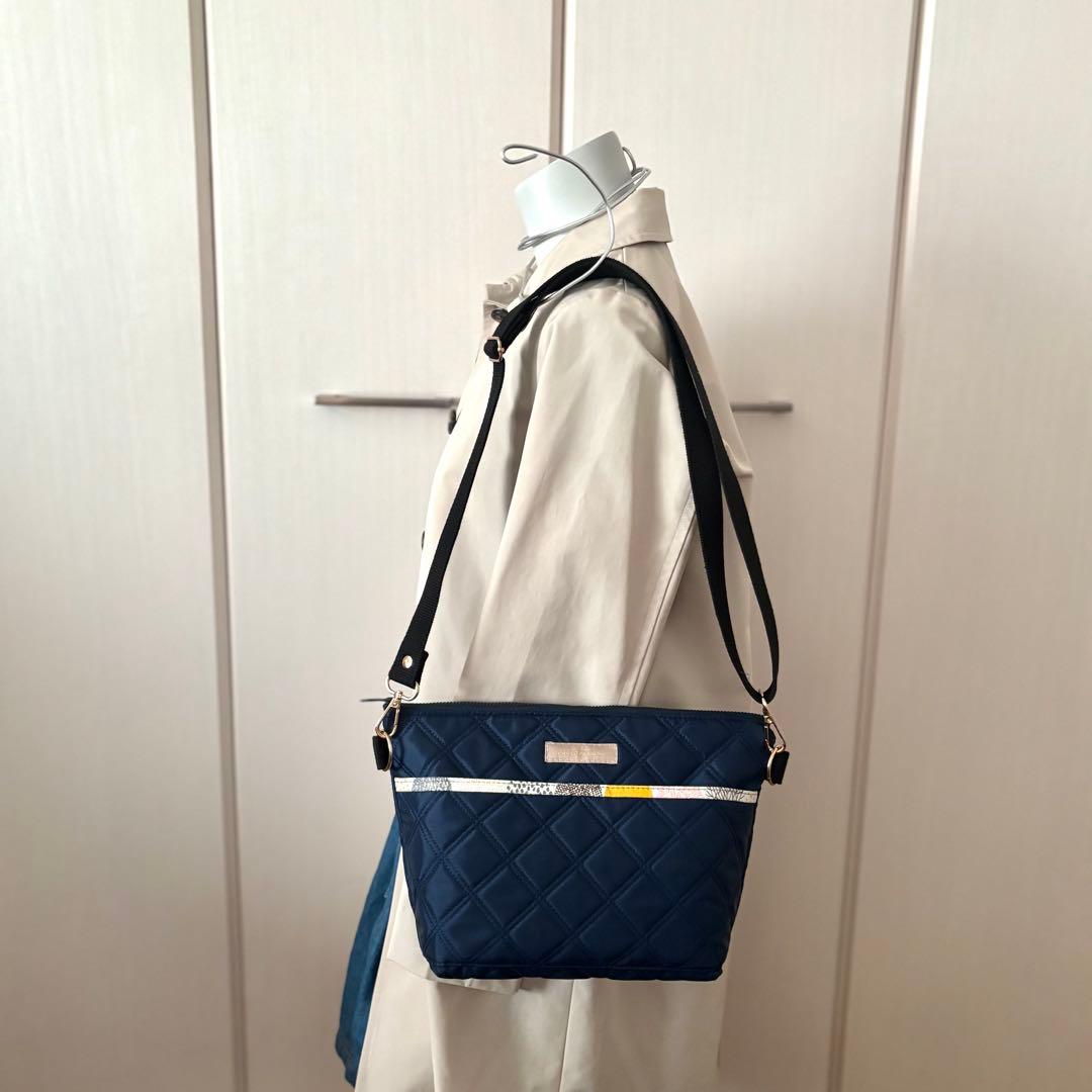 ゆうママ様専用】30cmファスナーショルダーバッグ ナイロンオックスキルト