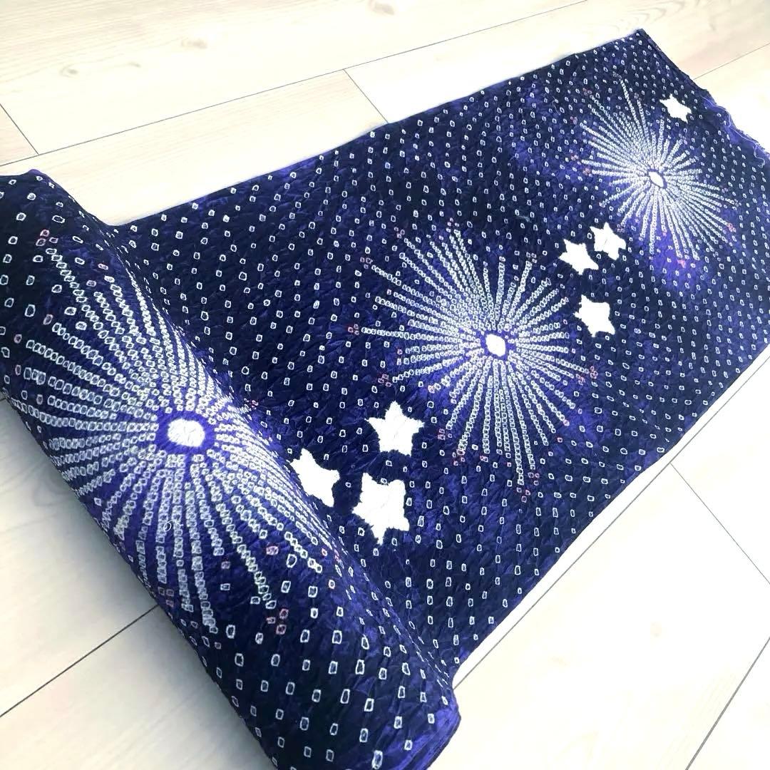 ちぃ 有松鳴海絞り　有松絞り浴衣　反物　湯のし済み　花火　No.2-150