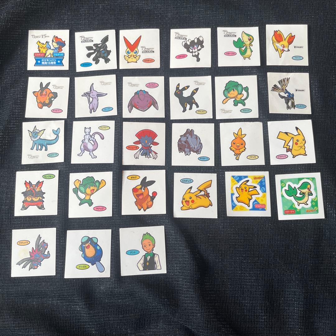 希少ポケモンデコキャラシールブラッキー エーフィ入り 27枚15周年